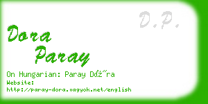 dora paray business card